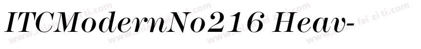ITCModernNo216 Heav字体转换